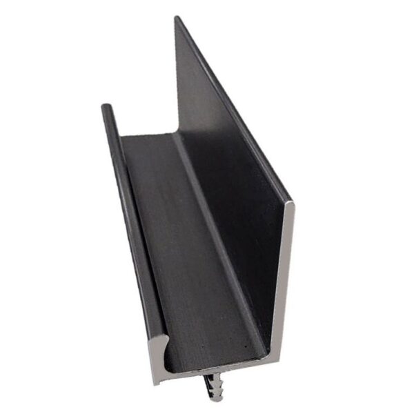 Profilo Maniglia Bordo Anta Spessore mm.18-19 Asta cm.300 Nero Opaco   Marella